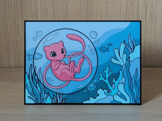 Bubble Mew Hueforge & Frame