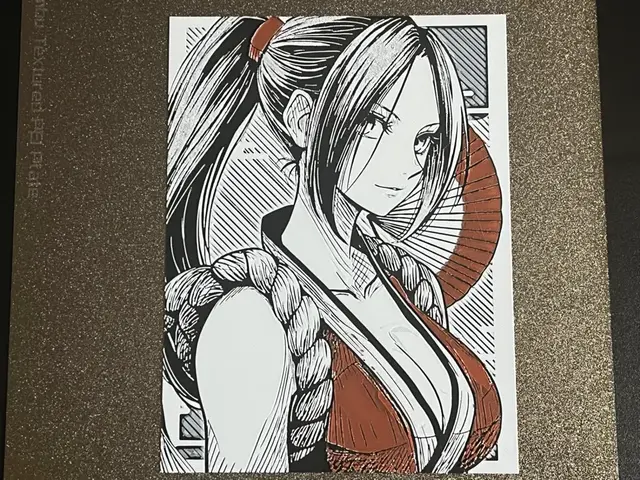 HueForge model: Mai Shiranui Sketch Style Hueforge by FantasyZ