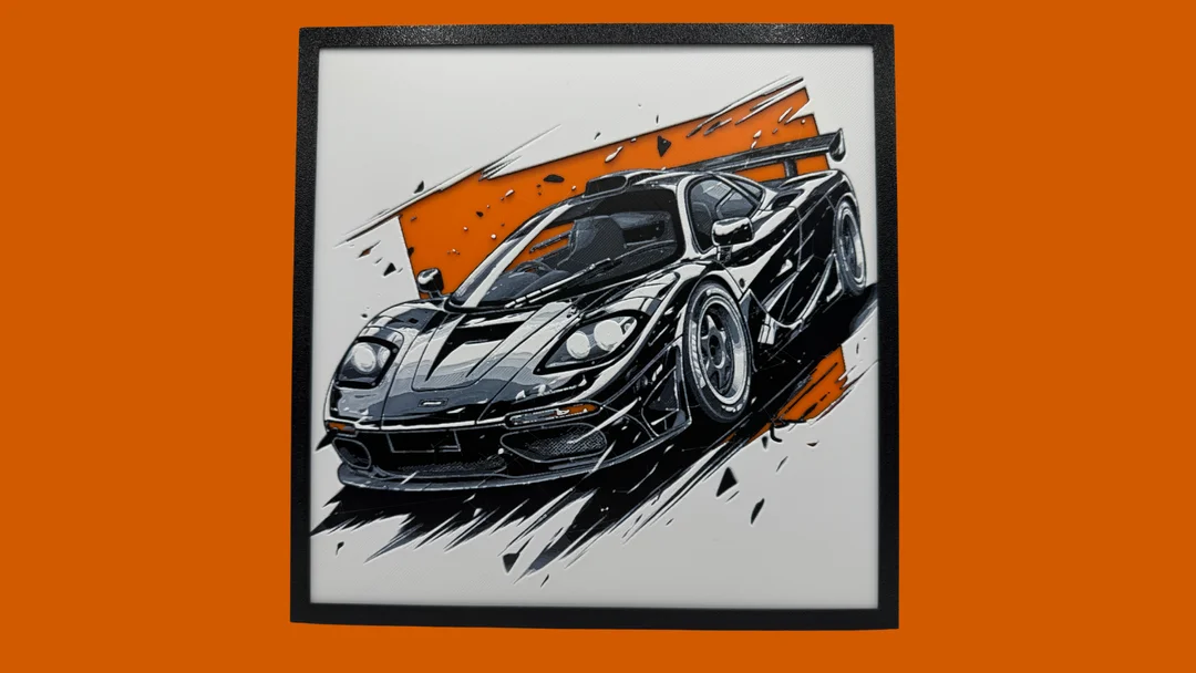 McLaren F1 - Hueforge by Canadian Gamer HueForge model: McLaren F1 - Hueforge by Canadian Gamer