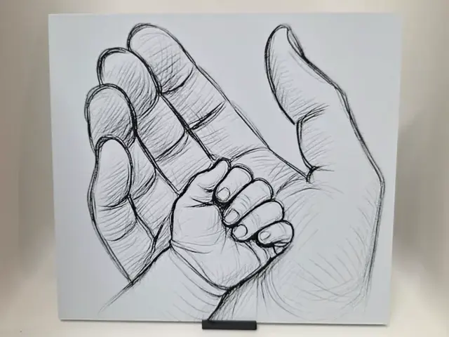 HueForge model: Baby Hand Hueforge by Morganja