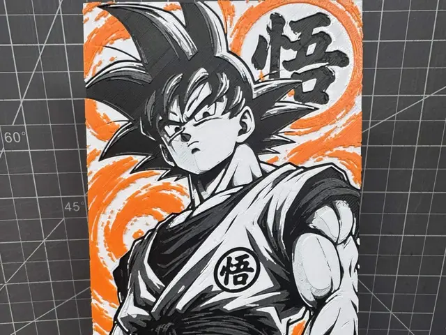 Hueforge of goku from dragonball Z 100x200