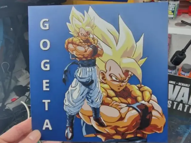 HueForge model: Gogeta Hueforge - Dragon Ball Z by Dakiren