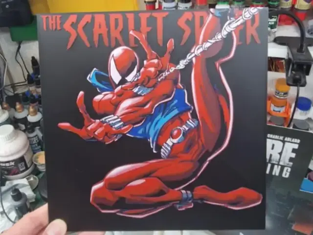 HueForge model: Scarlet Spider Hueforge by Dakiren
