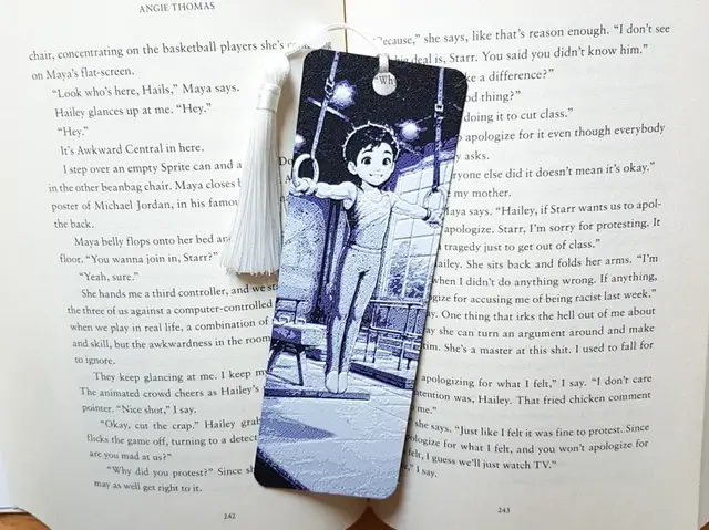 HueForge model: Bookmark, Gymnast, Boy by Dame Jo