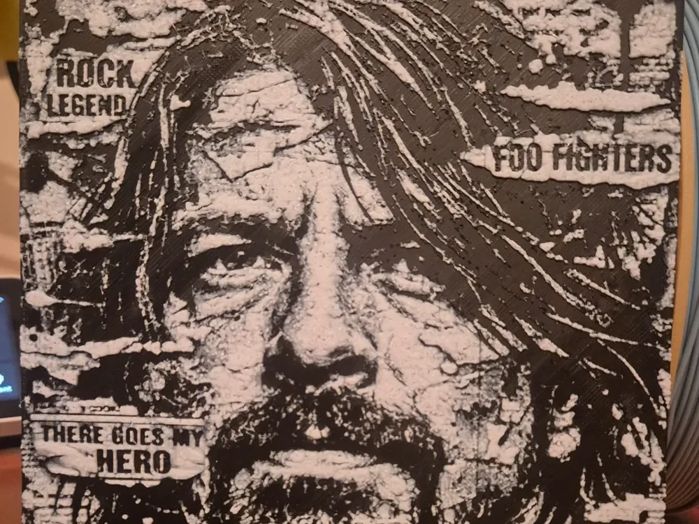 Dave Grohl newspaper hueforge by Buntsta HueForge model: Dave Grohl newspaper hueforge by Buntsta
