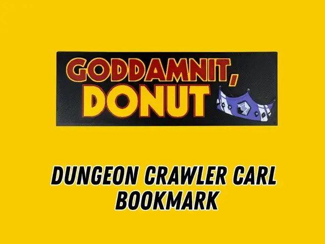 HueForge model: Goddamnit Donut - Dungeon Crawler Carl Bookmark by Canadian Gamer