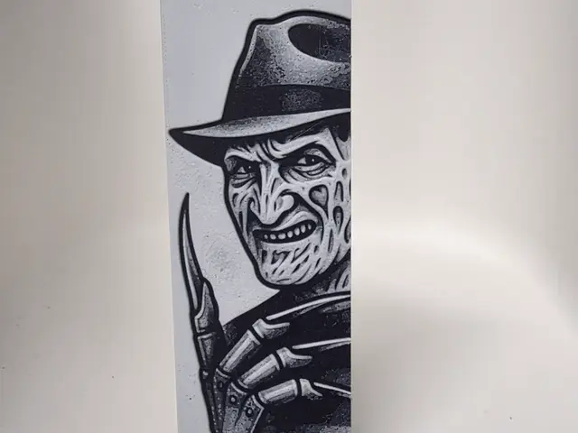 HueForge model: freddy krueger bookmark by Morganja