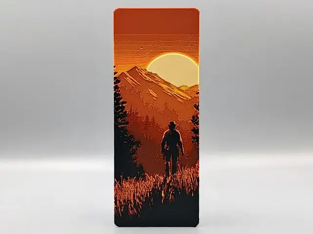 HueForge model: Red Dead Outlaw Bookmark by Sarge