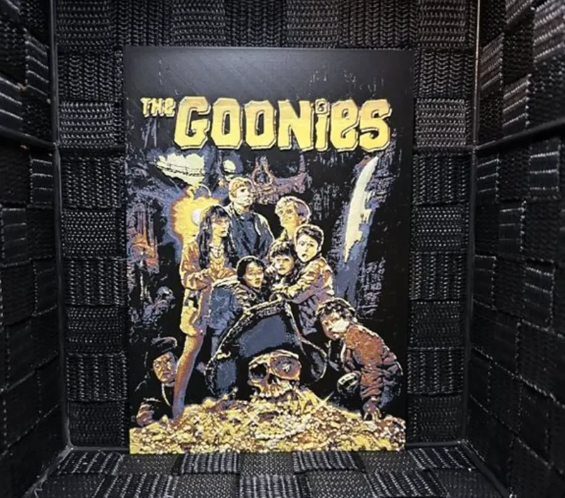 Hueforge Movie Poster - The Goonies - by JoDau HueForge model: Hueforge Movie Poster - The Goonies - by JoDau
