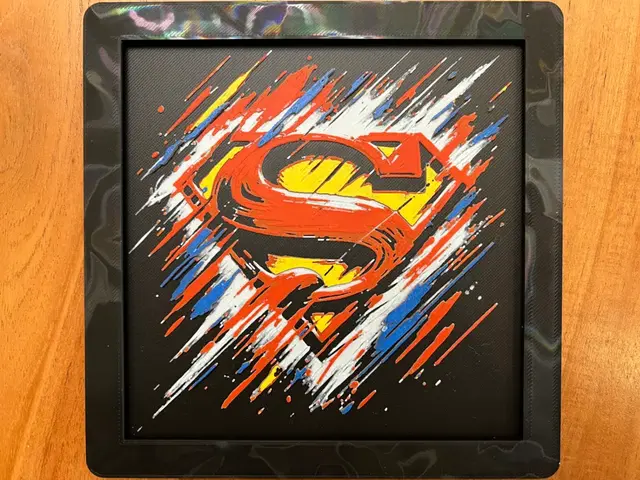 HueForge model: Superman Logo by JustBe 3D Printing