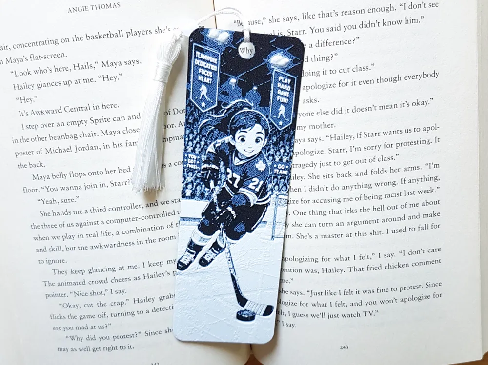 Bookmark, Hockey Player, Girl Athlete, Sports by Dame Jo HueForge model: Bookmark, Hockey Player, Girl Athlete, Sports by Dame Jo
