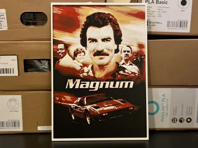 HueForge model: Magnum PI Hueforge by Estiv