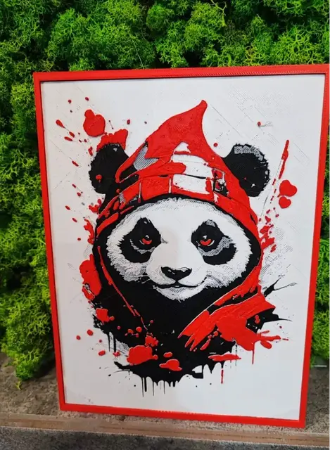 HueForge model: Swag Panda by Garuda3D