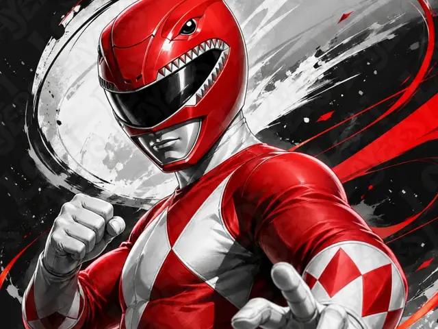 HueForge model: Red Power Ranger Hueforge by LoFi Layers