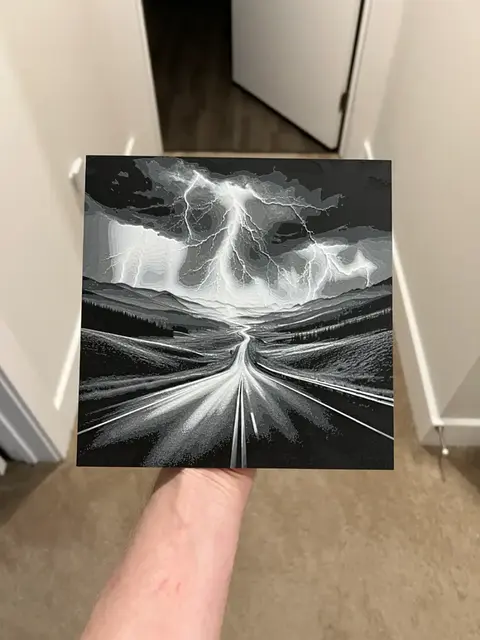 HueForge model: Road Into the Storm Art Hueforge by RP47 Designs