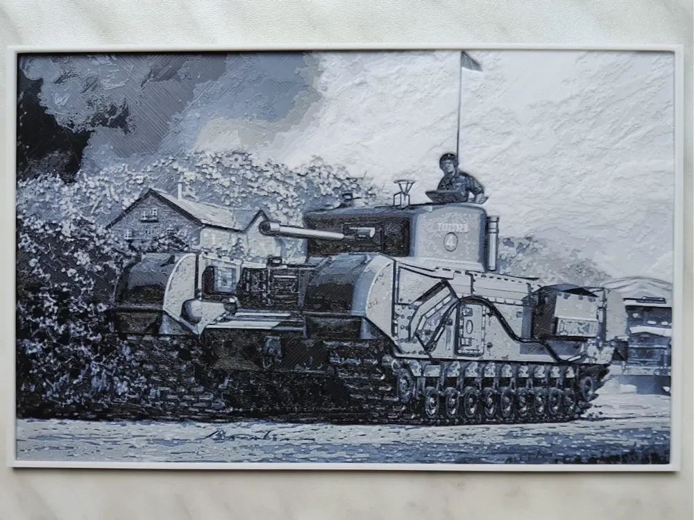 Churchill Mk.IV - Hueforge by BeaN HueForge model: Churchill Mk.IV - Hueforge by BeaN