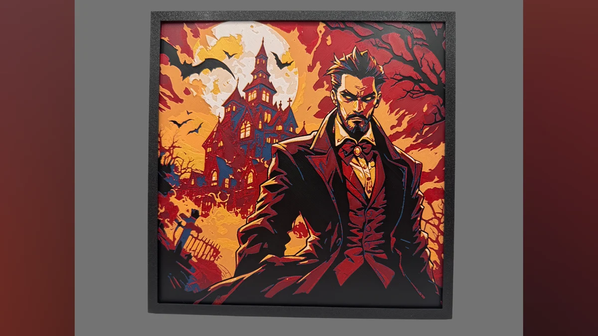 Vampire - Horror Hueforge by Canadian Gamer HueForge model: Vampire - Horror Hueforge by Canadian Gamer