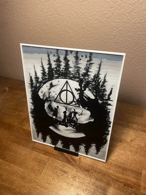 HueForge model: Deathly Hallows Brothers by Cloudy Nostalgia
