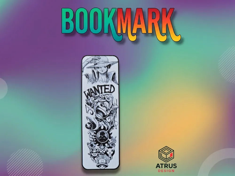 Luffy Gears 5 Bookmark by Atrus Design HueForge model: Luffy Gears 5 Bookmark by Atrus Design