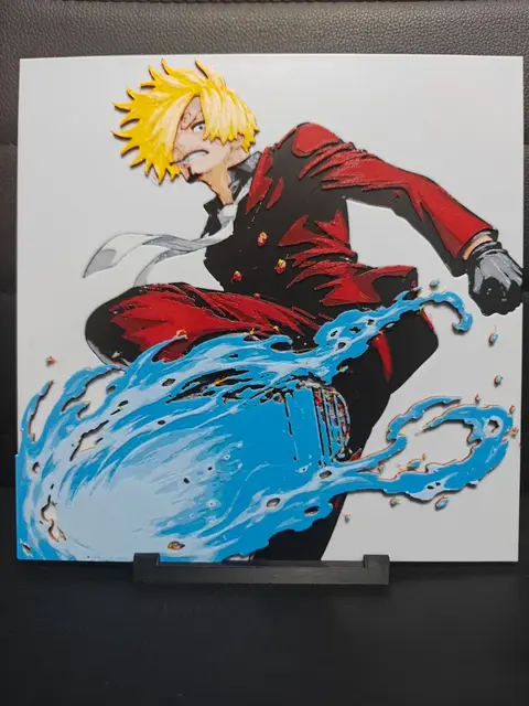 HueForge model: Sanji by TheHueforgeLady