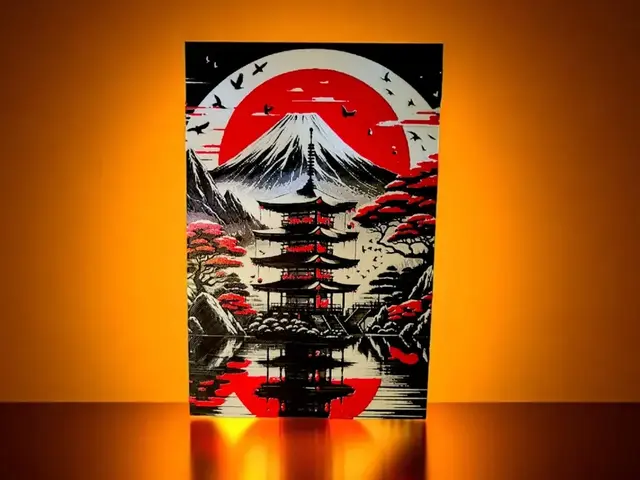 HueForge model: Hueforge Japanese Landscape - Mount Fuji by Luckyfer
