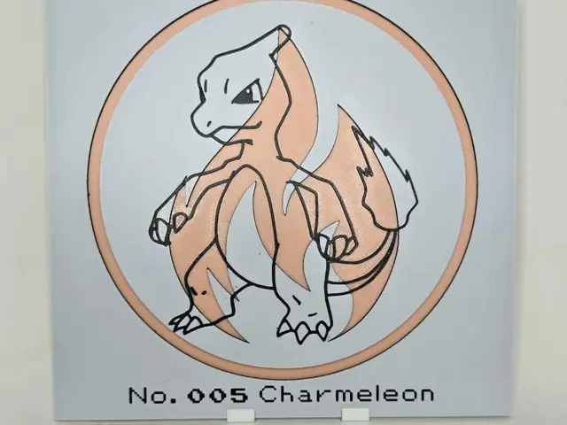 HueForge model: Minimalistic Charmeleon Hueforge by 3Ree Printing