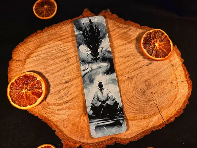 HueForge model: Samurai and dragon the beast bookmark - hueforge by EternalDesigns3D
