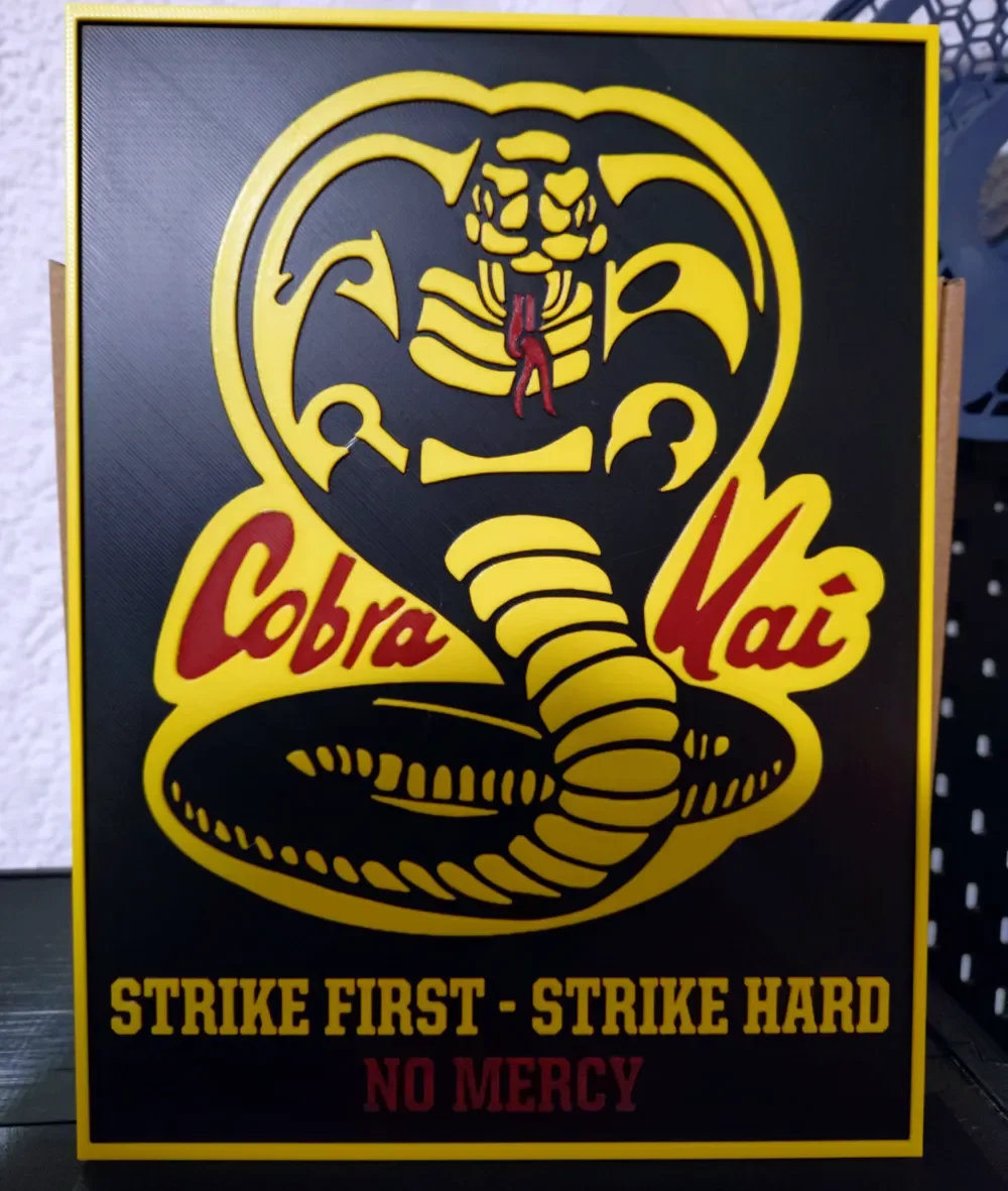 Cobra Kai (HueForge) by Asgar3D HueForge model: Cobra Kai (HueForge) by Asgar3D