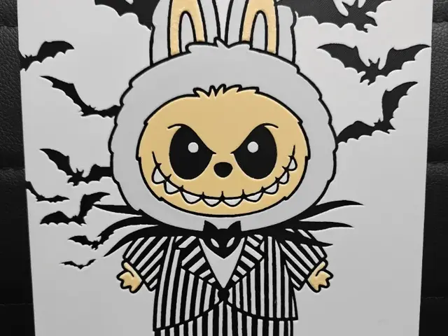 HueForge model: La bu bu Jack Skellington by TheHueforgeLady