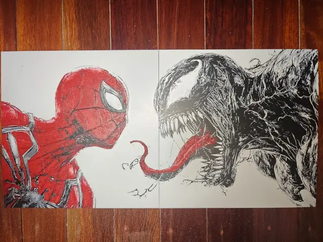 HueForge model: Spider-Man vs Venom by TheHueforgeLady