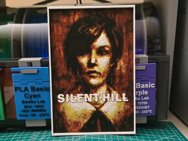 HueForge model: Silent Hill Game Poster - Hueforge Art by Lumpy3D