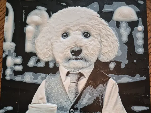 HueForge model: Gentleman Dog #1 - Bijon Frise by FiremanprintsIRL (BR3Design)