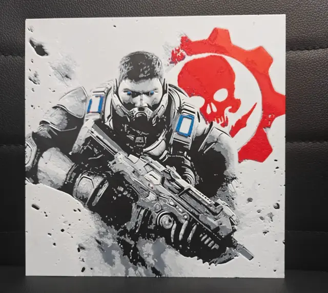 HueForge model: Marcus Michael Fenix Gears of War by TheHueforgeLady