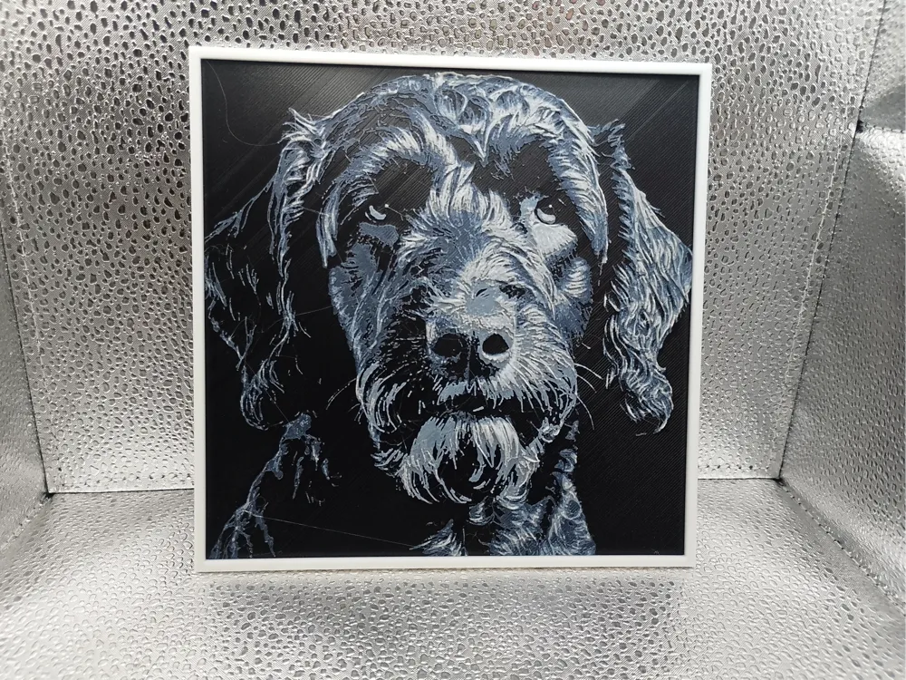 Labradoodle - Hueforge by Borishotch Industries HueForge model: Labradoodle - Hueforge by Borishotch Industries