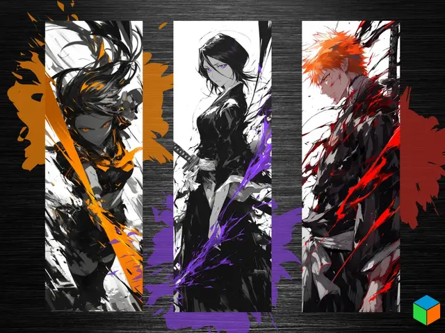 HueForge model: Bleach Trio | Ichigo | Rukia | Yoruichi | Bookmark by 3D Prints By Vic