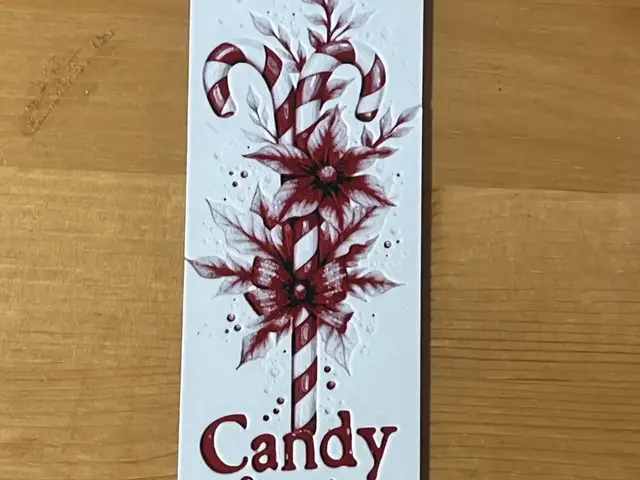candy cane bookmark
