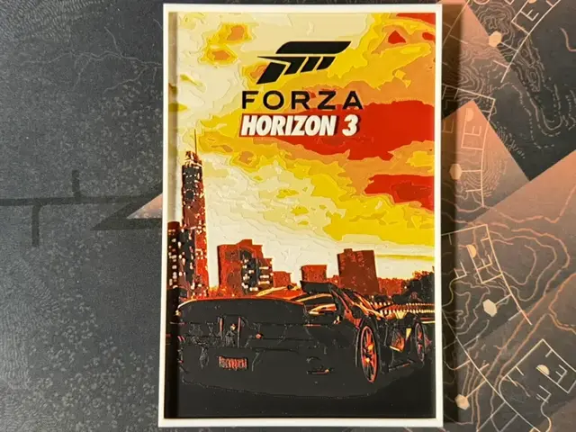 HueForge model: Forza Horizon 3 Alt - HueForge Game by ZorPrime7