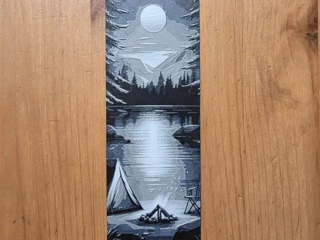HueForge model: Beach Campfire Bookmark by Morganja
