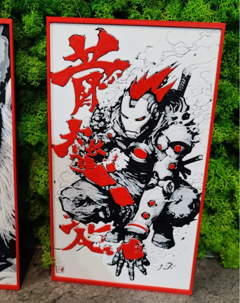 Iron Samurai by Garuda3D HueForge model: Iron Samurai by Garuda3D