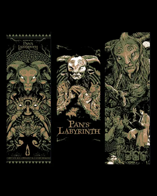 HueForge model: Fanart Bookmark Designs of the Horror Fantasy Pan's Labyrinth by BooneCo3d