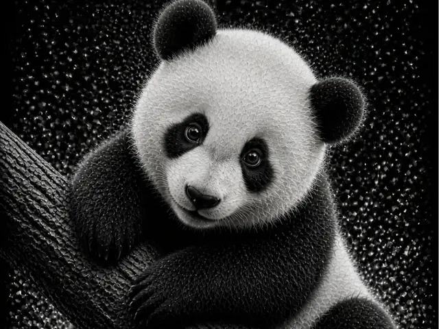 HueForge model: Baby Panda – Baby Animal Series EASY PRINT by Hueforge Maker