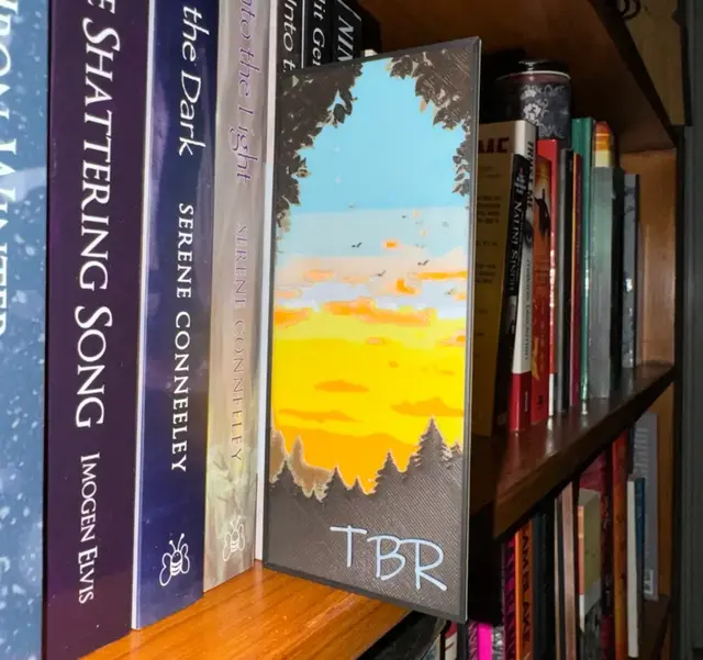 HueForge model: Exquisite Shelf Signage - Sunset TBR by cyanidesugar