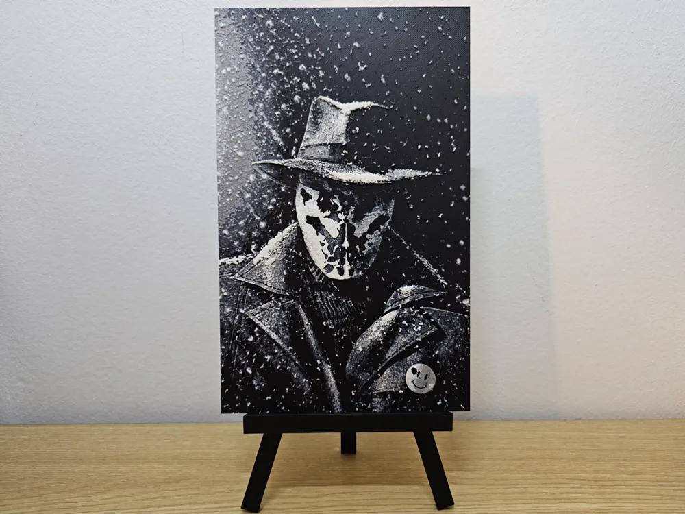 Rorschach Watchmen Hueforge by Opao HueForge model: Rorschach Watchmen Hueforge by Opao