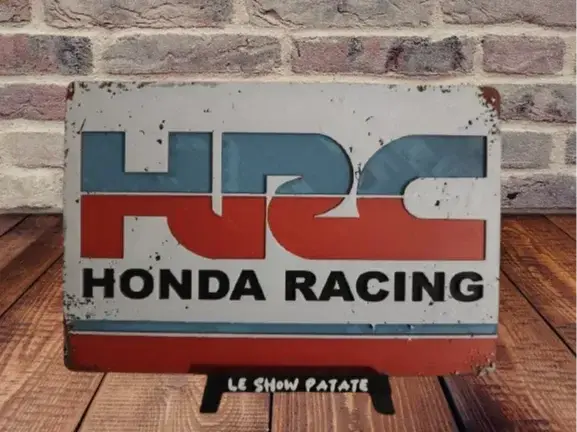 HueForge model: Plaque Vintage HRC ( Honda racing ) hueforge by leshowpatate