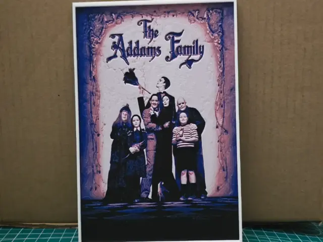 HueForge model: The Addams Family Movie Poster - Hueforge Art by Lumpy3D