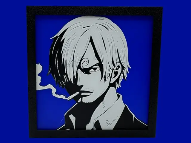 HueForge model: Sanji - One Piece - 4 Color Collection by Canadian Gamer