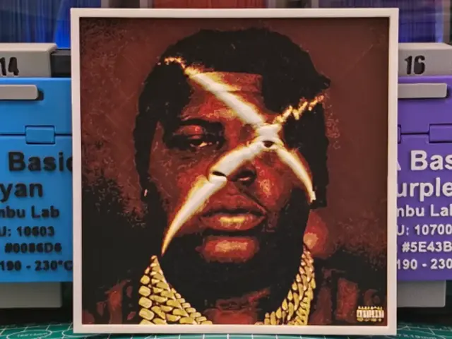 HueForge model: BigXthaPlug "Take Care" Album - Hueforge Art by Lumpy3D