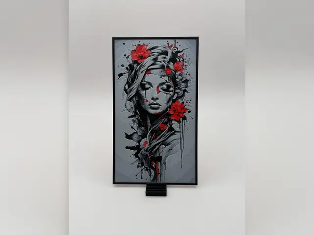 HueForge model: Red Rose Woman HueForge Print by Thadius