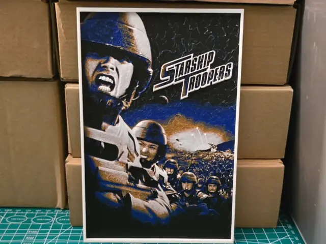 HueForge model: Starship Troopers Movie Poster - Hueforge Art by Lumpy3D
