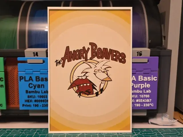HueForge model: The Angry Beavers Poster - Hueforge Art by Lumpy3D